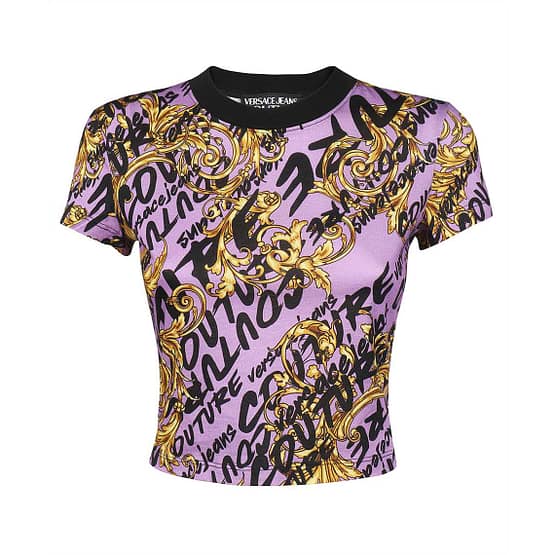 Versace Jeans Couture • cropped paars t-shirt