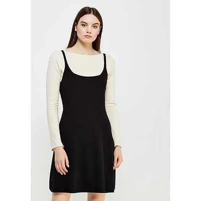 Twinset • zwarte mouwloze jurk