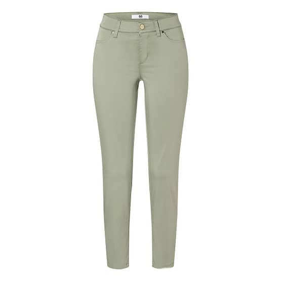 Cambio • groene Piera pantalon met satijnen afwerking