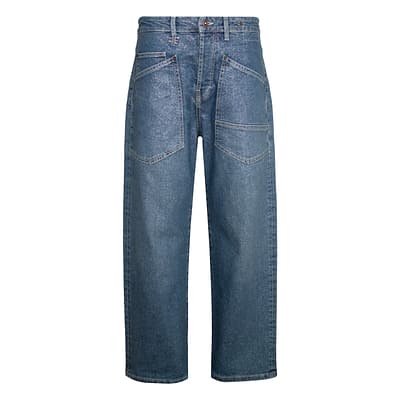 MAC • blauwe Baggy straight jeans glitter