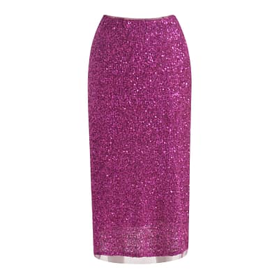 Milano Italy • paarse pailletten rok