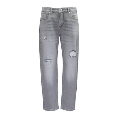 MAC • grijze Straight jeans destroy