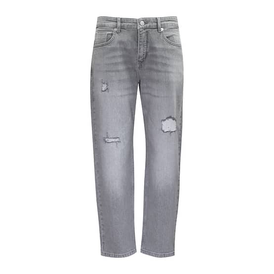 MAC • grijze Straight jeans destroy