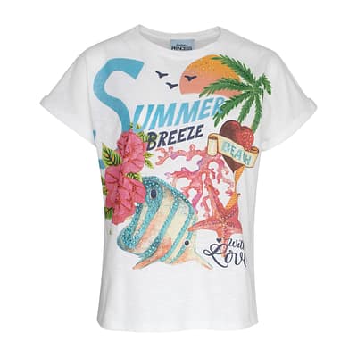Frogbox • wit t-shirt summer breeze beach