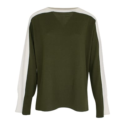 Pennyblack • witte groene wollen trui
