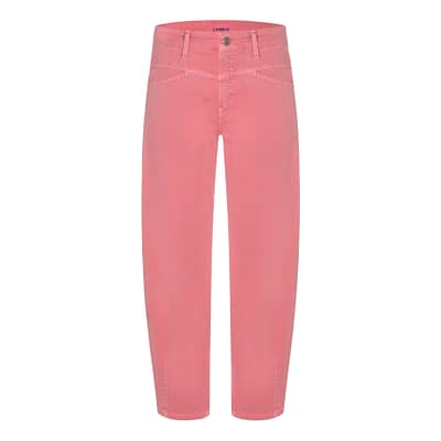 Cambio • roze Elin barrel cropped jeans
