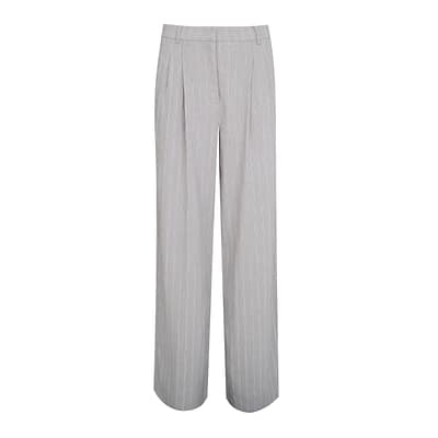 Cambio • gestreepte linnen pantalon