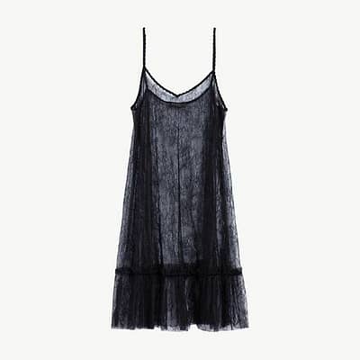 Twinset • zwarte kanten slip on dress