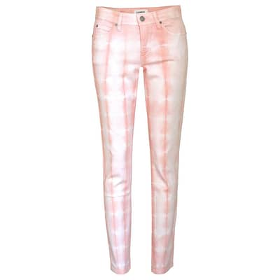 Cambio Jeans • roze tie dye slim fit jeans