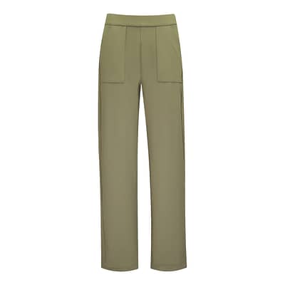 MAC • groene Wideleg jump pantalon