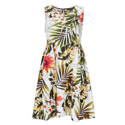 Princess goes Hollywood • midi jurk met palm print