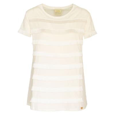 Verysimple • off-white shirt met franjes