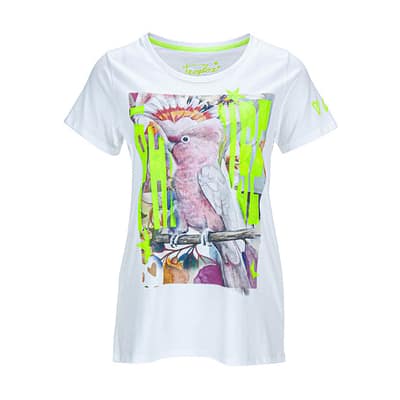 Frogbox • wit t-shirt met vogel