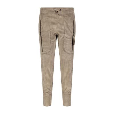 MAC • bruine ribfluwelen broek Future 2.08 casual