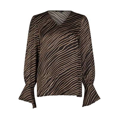 Marc Aurel • zwarte gestreepte blouse