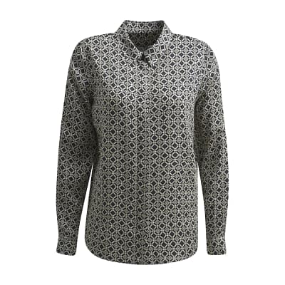 Milano Italy • zwarte blouse met motief