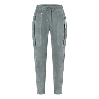 MAC • grijze ribfluwelen broek Future 2.08 casual