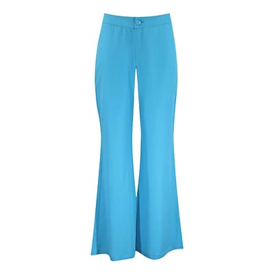 Verysimple • turquoise flared pantalon