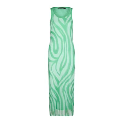 Marc Aurel • groene midi jurk