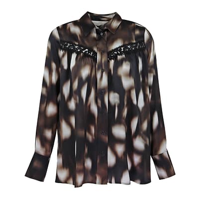 Max Volmáry • bruine zijden blouse
