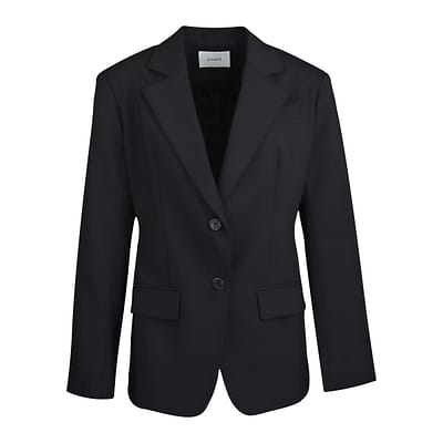 (nude) • zwarte wollen blazer