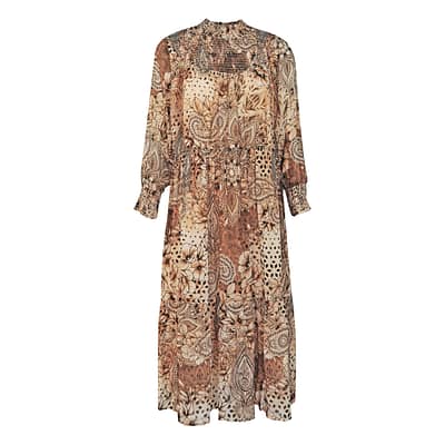 Princess goes Hollywood • bruine paisley jurk