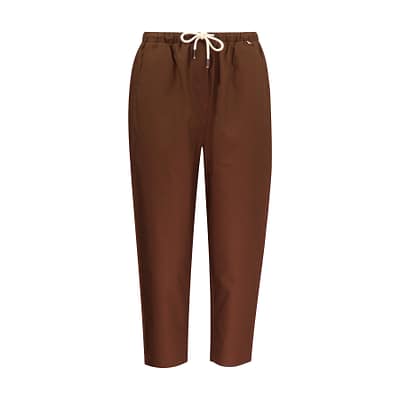Verysimple • losvallende bruine driekwart broek