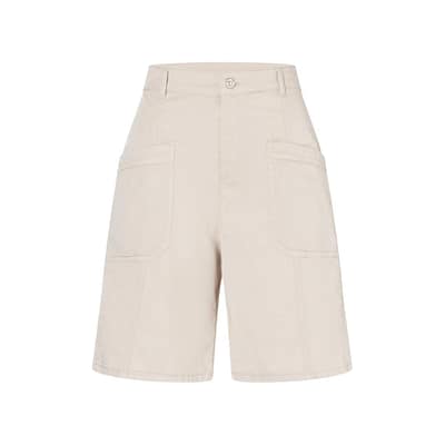 MAC • Shorty worker short in ecru