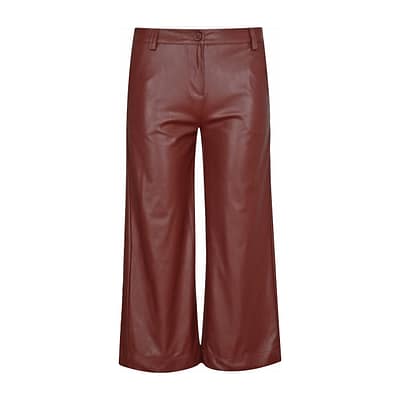 Verysimple • bruine faux leather broek