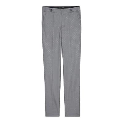 Zadig & Voltaire • grijze pantalon Panny strass