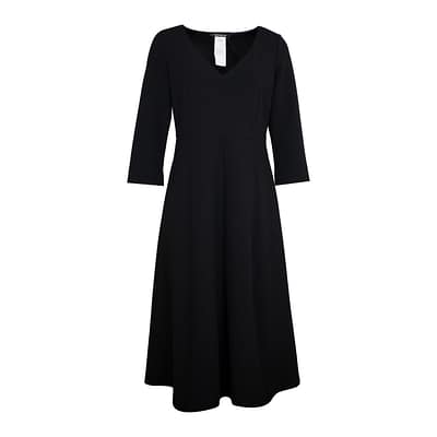 Pennyblack • zwarte belijnde midi jurk