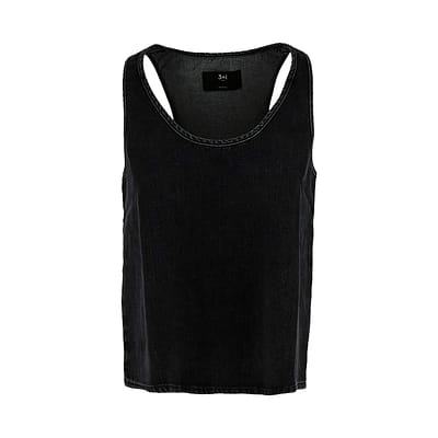 3x1 • zwarte denim top