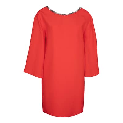 Spell by Access Fashion • rode jurk met steentjes