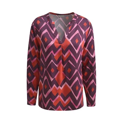 Milano Italy • paarse tuniek zigzag