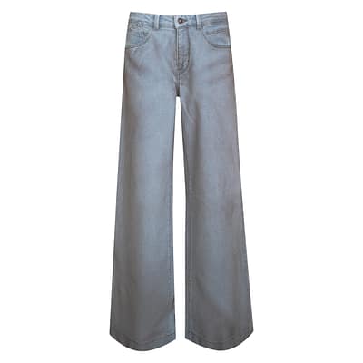 MAC • blauw bruine Palazzo jeans