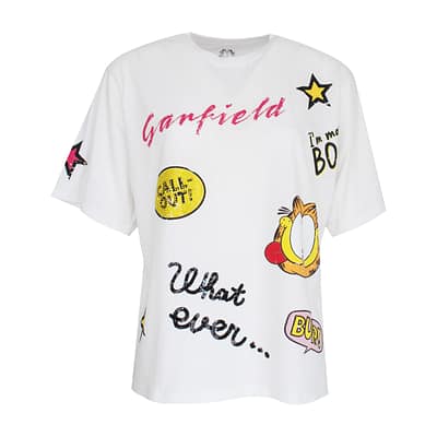 Princess goes Hollywood • wit t-shirt Garfield