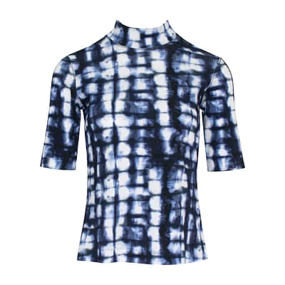 Louis and Mia • blauw batik shirt