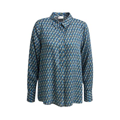 Milano Italy • blauw groene blouse