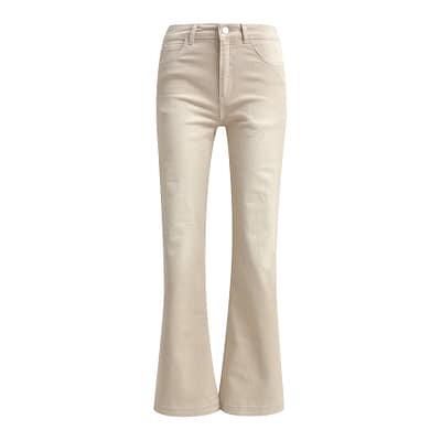 Milano Italy • beige flared jeans