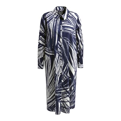 Milano Italy • blouse jurk navy print
