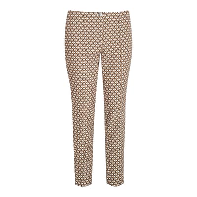MAC • Anna pantalon bruin motief