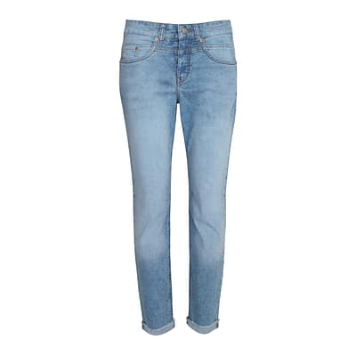 MAC • Rich cropped fringe jeans blauw