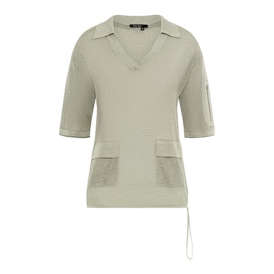 Marc Aurel • opengewerkt kaki shirt