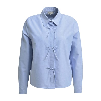 Milano Italy • blauwe blouse met strikjes