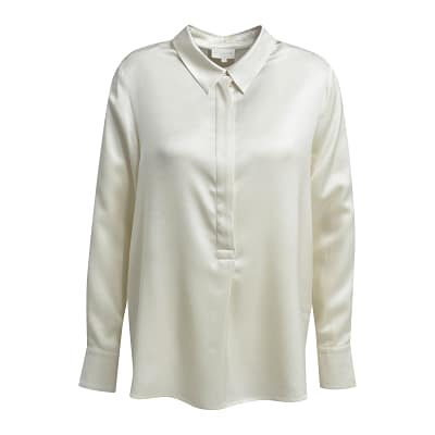 Milano Italy • satijnen blouse in creme