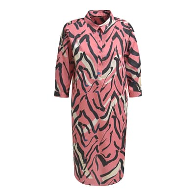 Milano Italy • roze overhemd jurk