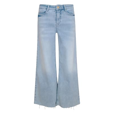 MAC • lichtblauwe Dream Wide cropped jeans