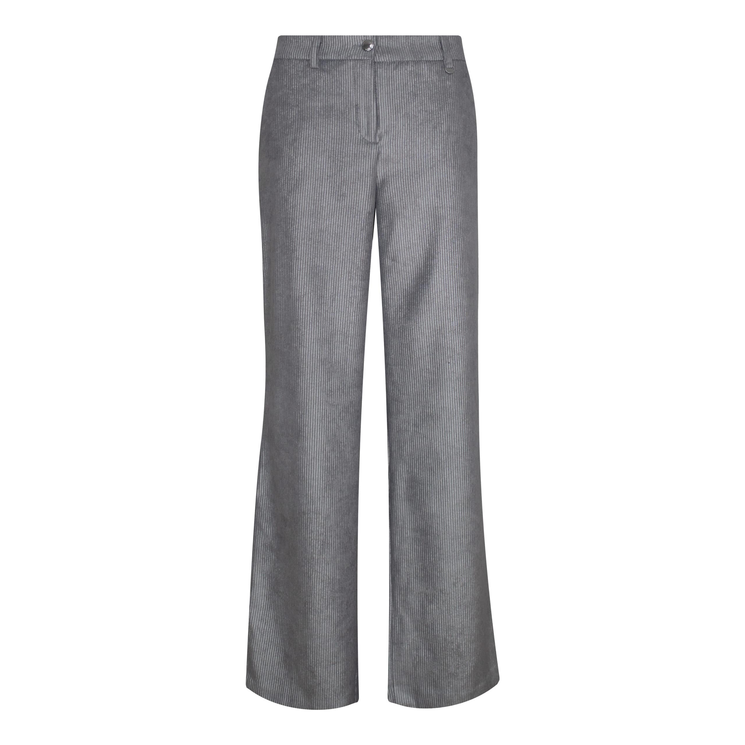 MAC • zilveren Wide corduroy broek