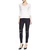 J Brand • donkerblauwe skinny jeans met beschadigingen