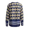 Milano Italy • donkerblauwe blouse met geo motief